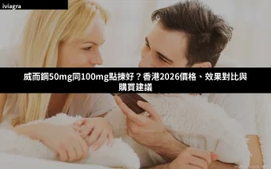 威而鋼50mg同100mg點揀好？香港2026價格、效果對比與購買建議封面